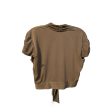 Brown Top Short Sleeve Studio 1, Size 12 For Sale