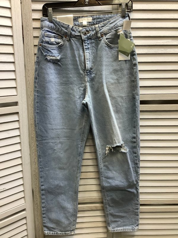 Blue Denim Jeans Straight H&m, Size 6 Hot on Sale