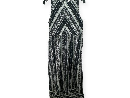 Black & White Dress Casual Maxi True Craft, Size L on Sale