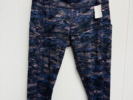 Blue Athletic Capris Lululemon, Size 10 Online now