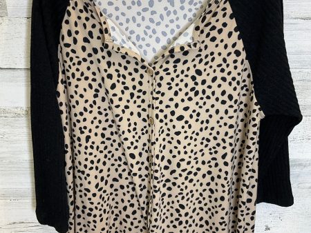 Animal Print Top Long Sleeve Reborn J, Size 3x Fashion