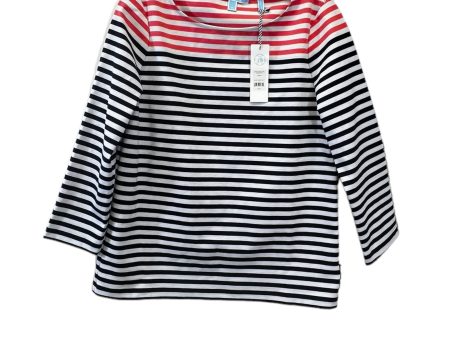 Striped Pattern Top 3 4 Sleeve Designer Draper James, Size S For Sale