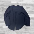 Navy Top Long Sleeve Loft, Size Petite   S Online Sale