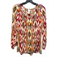 Multi-colored Top Long Sleeve Chicos, Size 8 Online Hot Sale