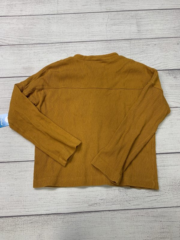 Mustard Top Long Sleeve Madewell, Size Xs Hot on Sale