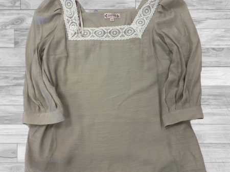 Tan Top 3 4 Sleeve Nanette Lepore, Size M Cheap