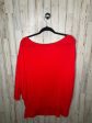 Red Athletic Top Long Sleeve Crewneck Cma, Size 2x Discount