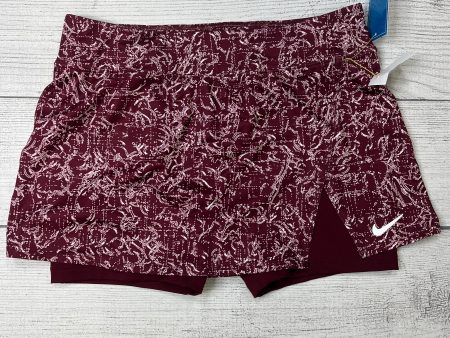 Maroon Athletic Skirt Skort Nike Apparel, Size L Online now