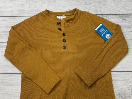 Mustard Top Long Sleeve Madewell, Size Xs Hot on Sale