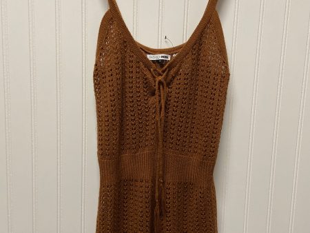 Brown Romper Fashion Nova, Size M Online Sale