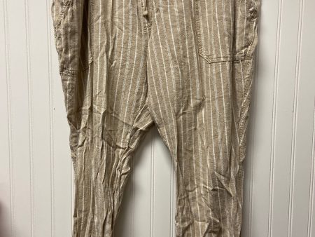 Beige Pants Cropped Briggs, Size 22w Cheap