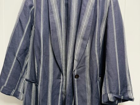 Blue & White Blazer Lane Bryant, Size 24 Supply