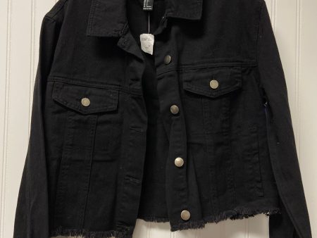 Black Denim Jacket Denim Forever 21, Size S Sale