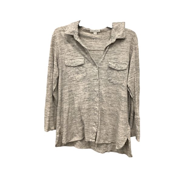 Grey Top Long Sleeve James Perse, Size L Online Sale