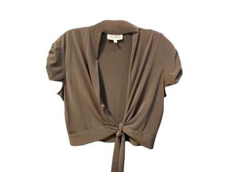 Brown Top Short Sleeve Studio 1, Size 12 For Sale