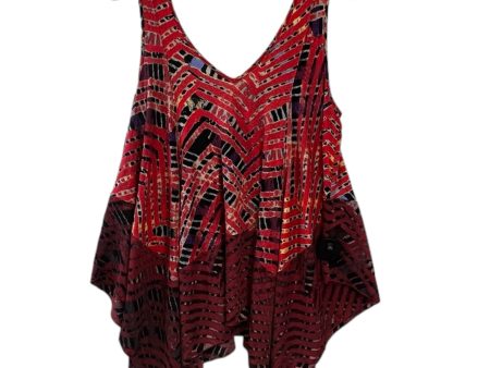 Black & Red Top Sleeveless Free People, Size Xs For Cheap