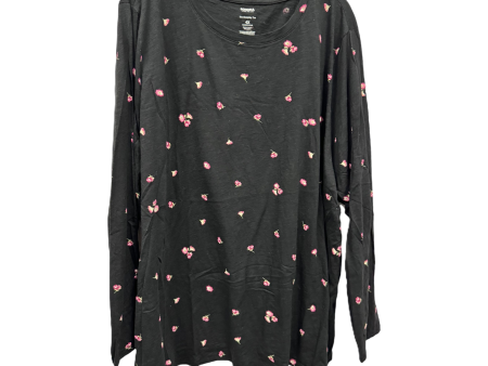 Black Top Long Sleeve By Sonoma, Size: 4x Hot on Sale