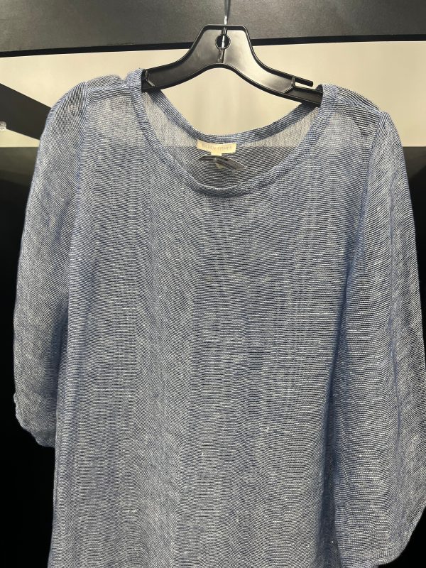 Blue Tunic 3 4 Sleeve Eileen Fisher, Size M Supply