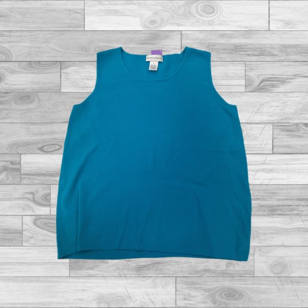 Blue Top Sleeveless Clothes Mentor, Size L Sale