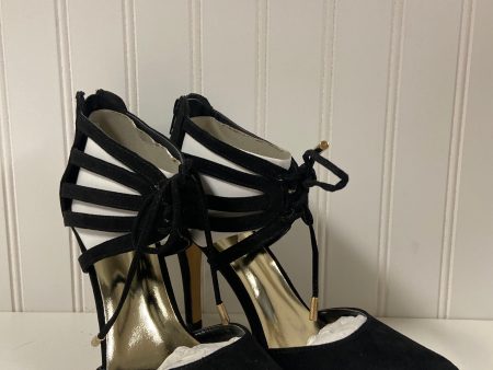 Black Shoes Heels Stiletto Shoedazzle, Size 9 on Sale