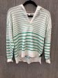 Striped Pattern Top Long Sleeve Clothes Mentor, Size L For Cheap