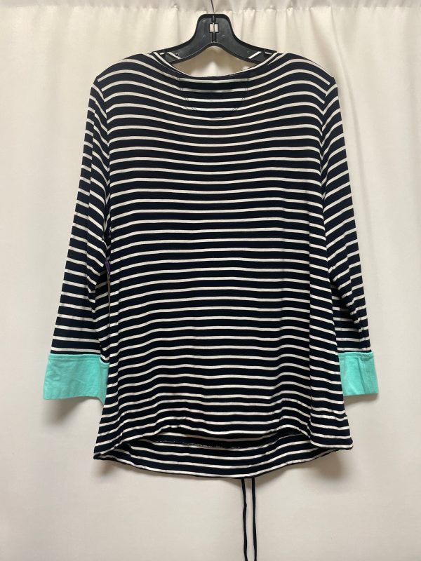 Navy Top Long Sleeve Talbots, Size Xl Hot on Sale