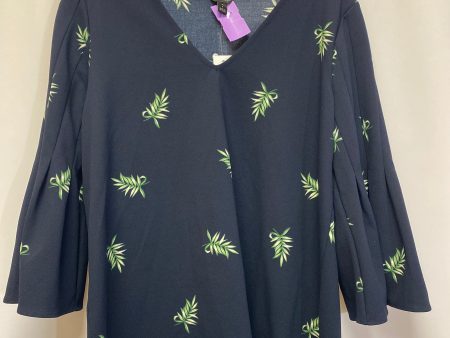 Navy Top 3 4 Sleeve Ann Taylor, Size S Discount