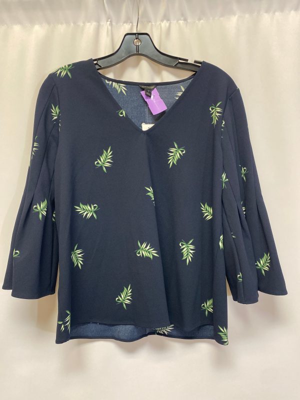 Navy Top 3 4 Sleeve Ann Taylor, Size S Discount