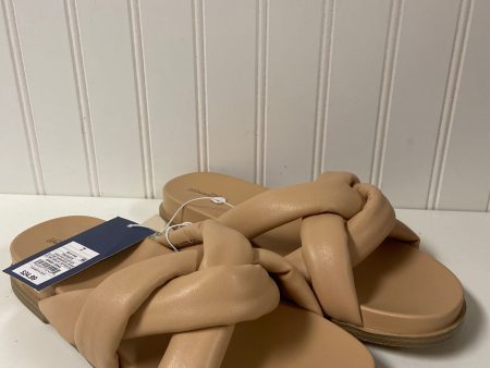 Tan Sandals Flats Universal Thread, Size 7 For Discount