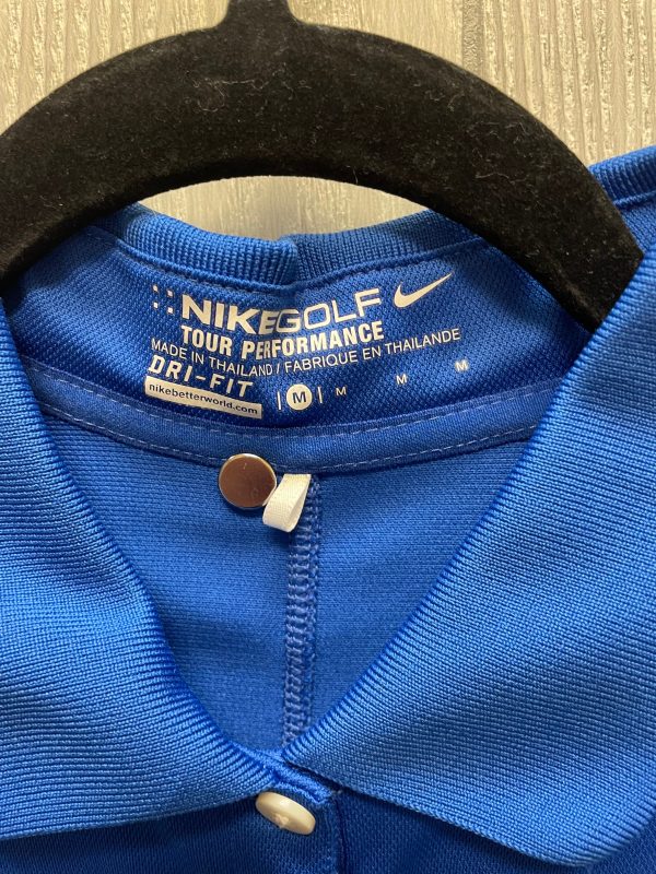 Blue Athletic Top Short Sleeve Nike Apparel, Size M Fashion