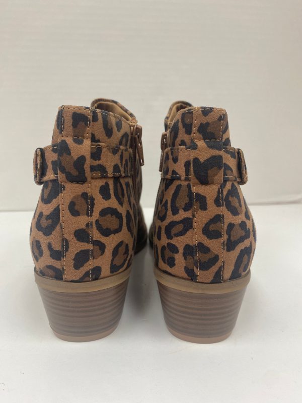 Animal Print Boots Ankle Heels Old Navy, Size 8 Online Hot Sale