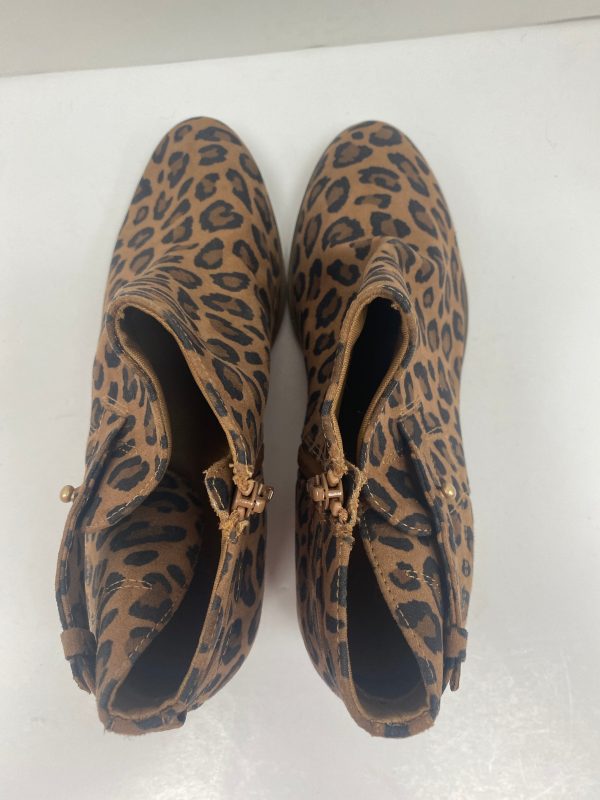 Animal Print Boots Ankle Heels Old Navy, Size 8 Online Hot Sale