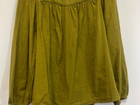 Green Top Long Sleeve Sonoma, Size 1x Online Hot Sale