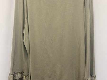 Green Top Long Sleeve Belle By Kim Gravel, Size L For Sale