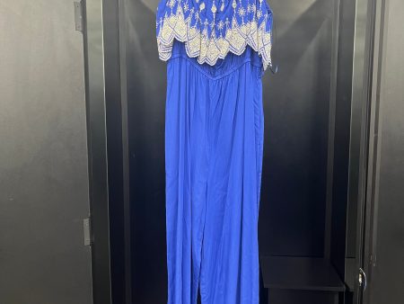 Blue Jumpsuit Clothes Mentor, Size M Cheap