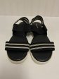 Black & White Sandals Flats Alex Marie, Size 8 Cheap