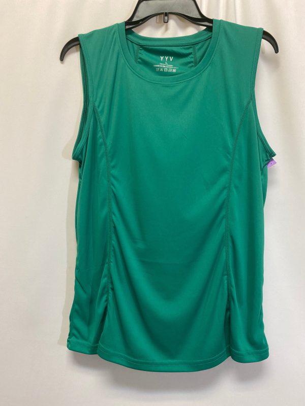 Green Athletic Top Short Sleeve Clothes Mentor, Size L Online now