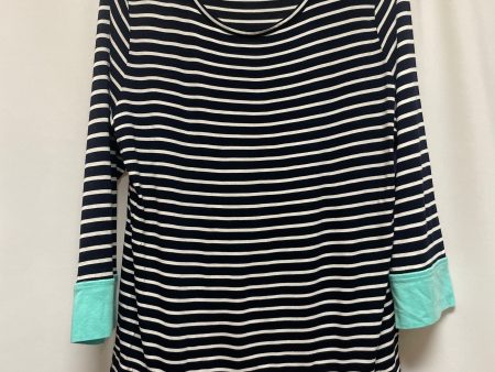 Navy Top Long Sleeve Talbots, Size Xl Hot on Sale