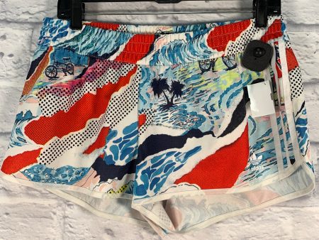 Blue & Red & White Athletic Shorts Adidas, Size L Hot on Sale