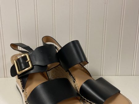 Black Sandals Heels Wedge Tommy Hilfiger, Size 9.5 Sale