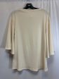 Cream Top 3 4 Sleeve Clothes Mentor, Size S Sale