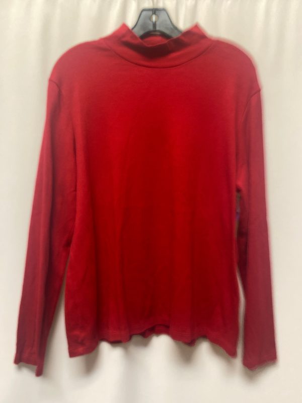 Red Top Long Sleeve Croft And Barrow, Size Xl For Sale