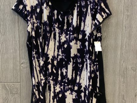 Black & Purple Top Short Sleeve Simply Vera, Size Xl Supply