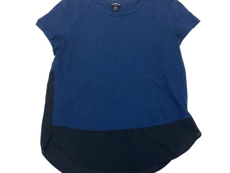 BLACK & BLUE TOP SS by EXPRESS Size:XS Cheap