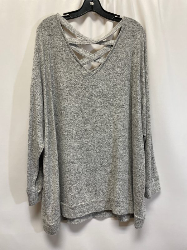 Grey Top Long Sleeve Cupio, Size 2x Supply