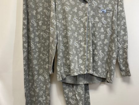 Grey Pajamas 2pc Laura Ashley, Size Xl Online Sale