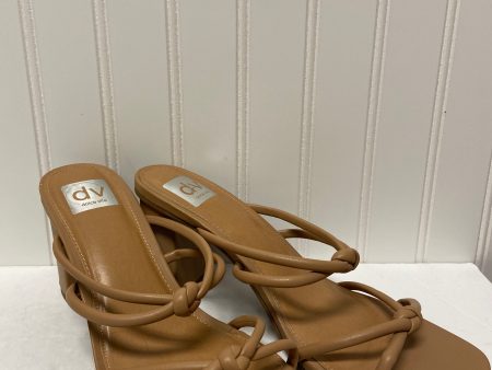 Tan Sandals Heels Block Dolce Vita, Size 10 Online Hot Sale