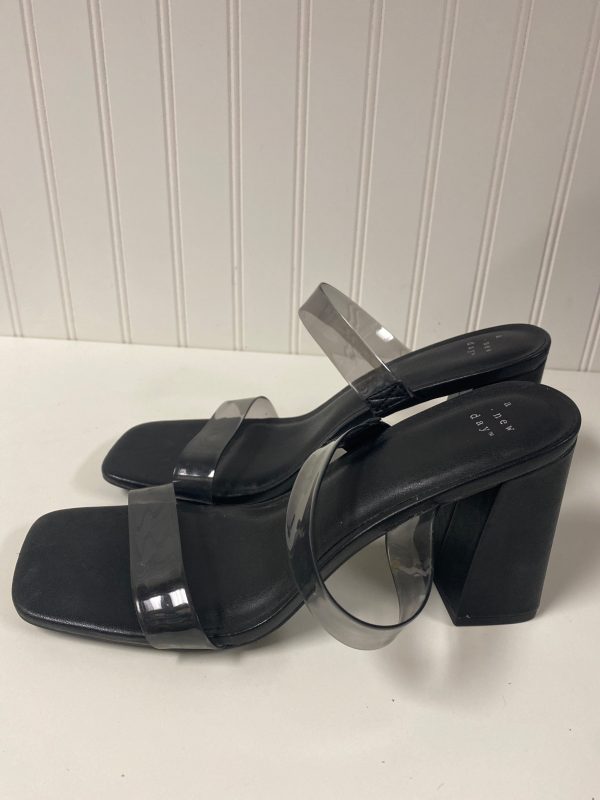 Black Sandals Heels Block A New Day, Size 10 Discount