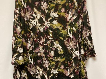 Green Top Long Sleeve Simply Vera, Size 1x Sale