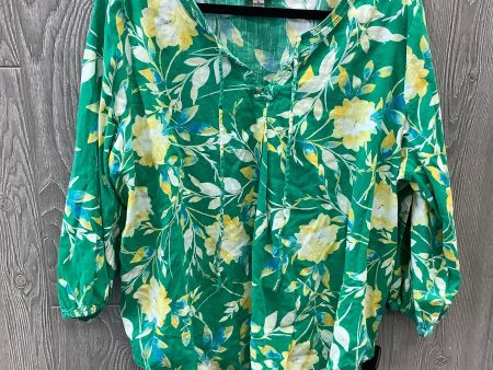 Green Top Long Sleeve St Johns Bay, Size Xl Online